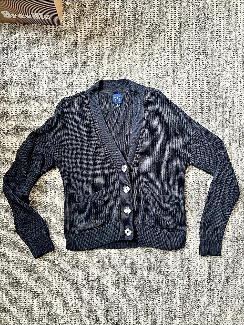 Gap Cotton Knit Button-Front Cardigan Size Medium
